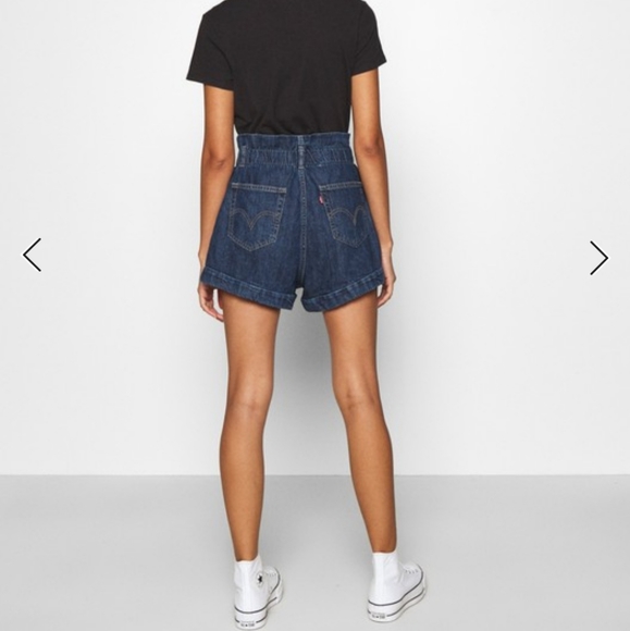 Levi’s High Rise Denim Blue Shorts - Picture 4 of 7